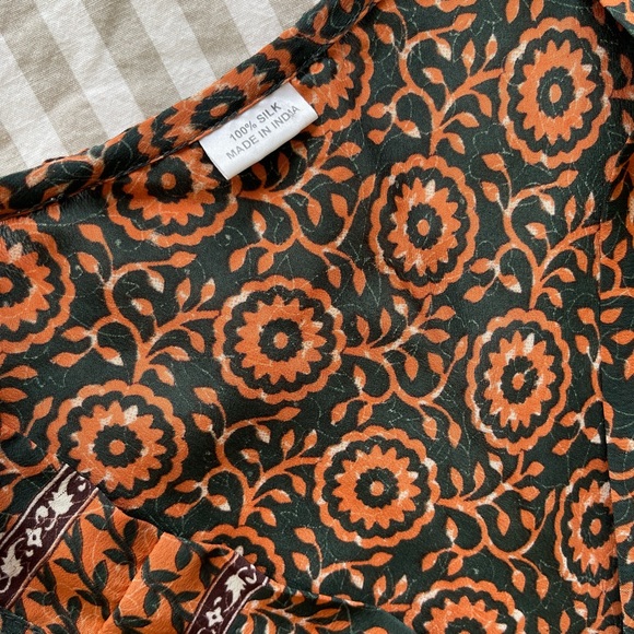 Lot of 3 Silk Sleeveless Dresses Made in India - Picture 12 of 16